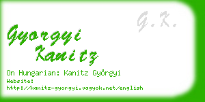 gyorgyi kanitz business card
